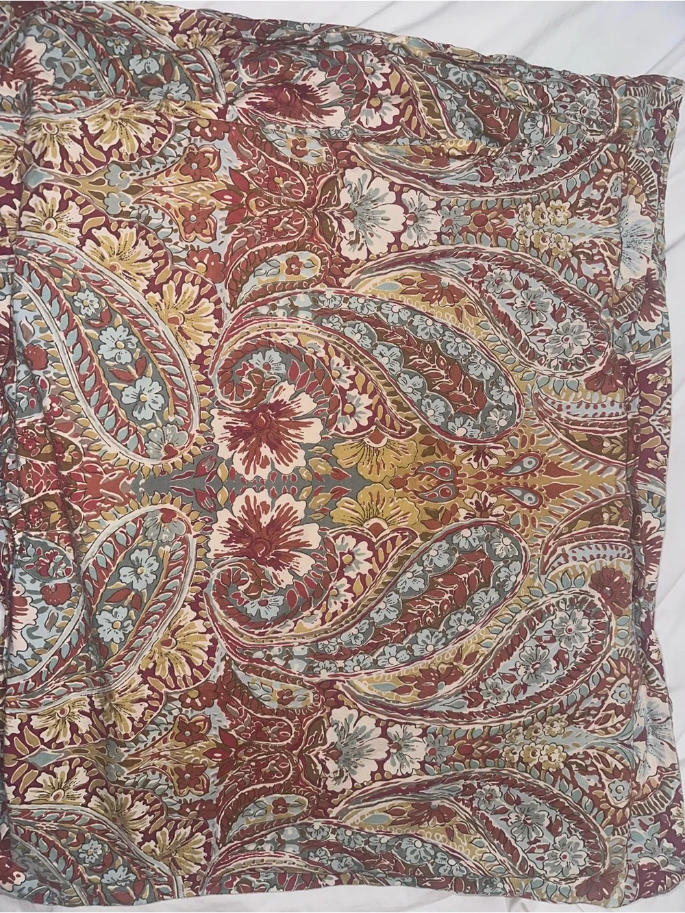 Pottery Barn Bella Paisley Duvet Cover and Shams Queen